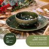 Mikasa Jardin Stoneware Round Serving Platter, 35.5cm, Green image 10
