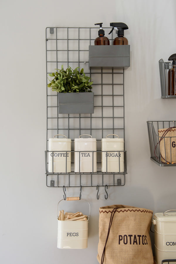 KitchenCraft Living Nostalgia Wall Mountable Kitchen Shelf Organiser image 2