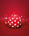 London Pottery Globe 6 Cup Teapot Red With White Spots image 2