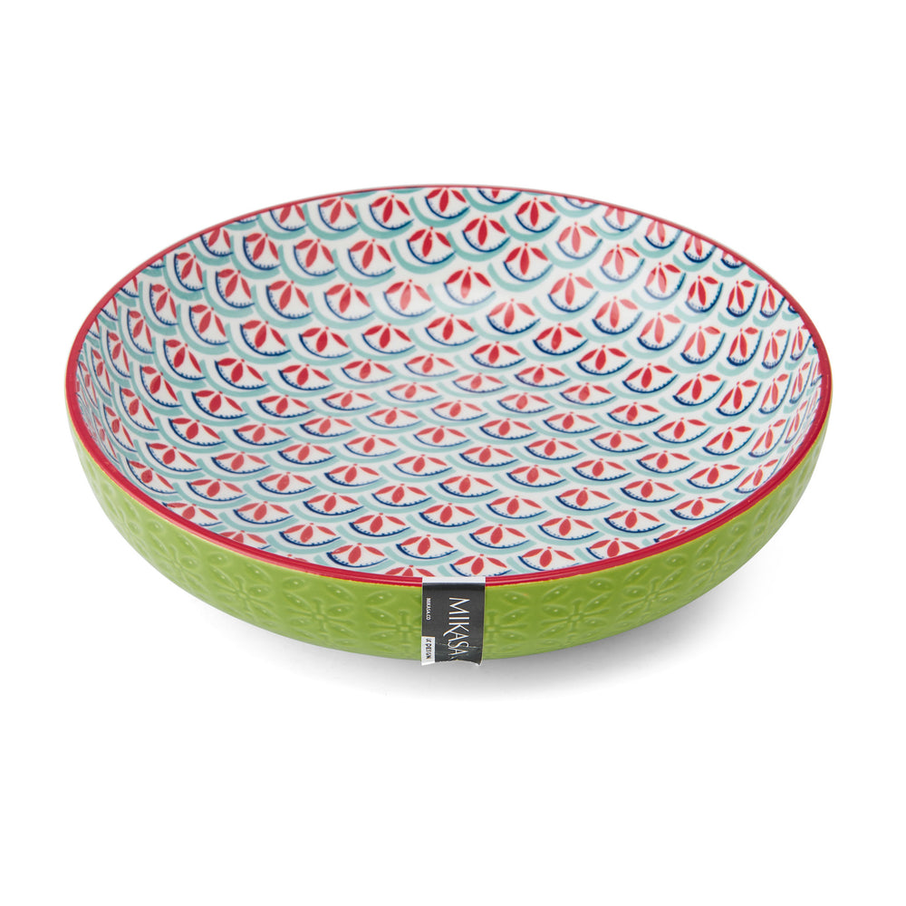 Mikasa Geometric Line Stoneware Bowl, 21 cm