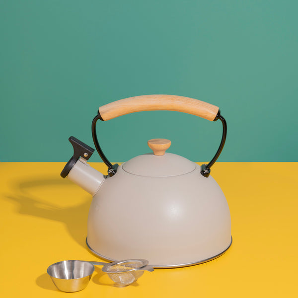 La Cafetière Tea-Making Set with 1.6L Stainless Steel Whistling Kettle, Tea Strainer and Drip Bowl image 2