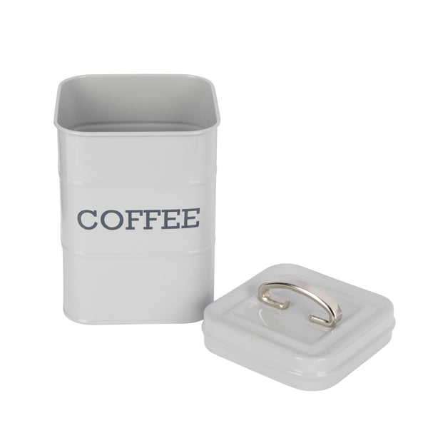 Living Nostalgia French Grey Coffee Tin image 3