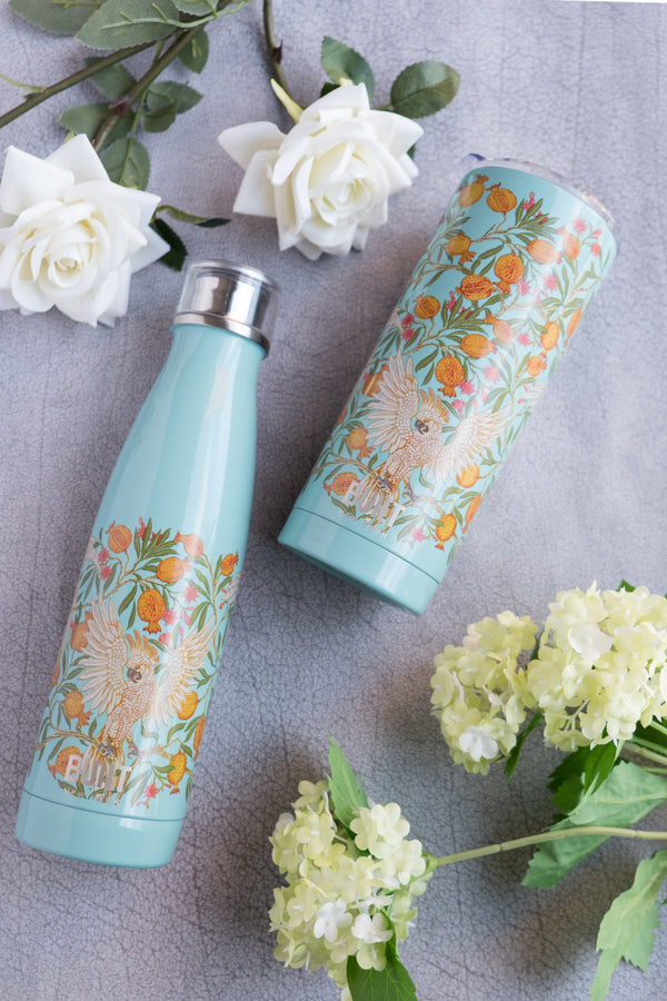 Built V&A 500ml Double Walled Stainless Steel Water Bottle Cockatoo image 2