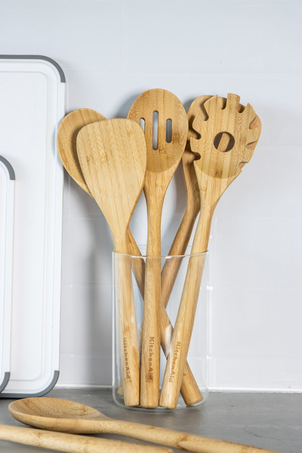 KitchenAid  Slotted Bamboo Turner image 7