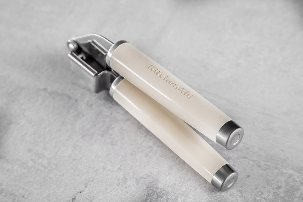 KitchenAid Stainless Steel Garlic Press - Almond Cream