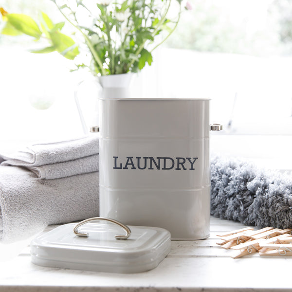 Living Nostalgia French Grey Laundry Tin image 8