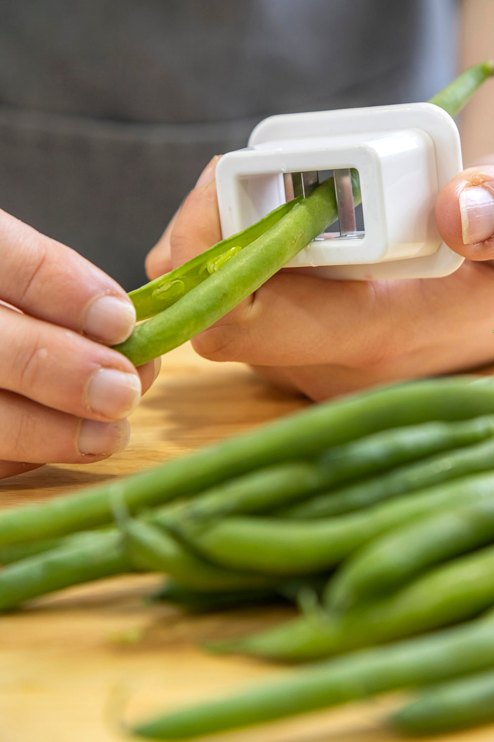 KitchenCraft Traditional Wide Mouth Bean Slicer