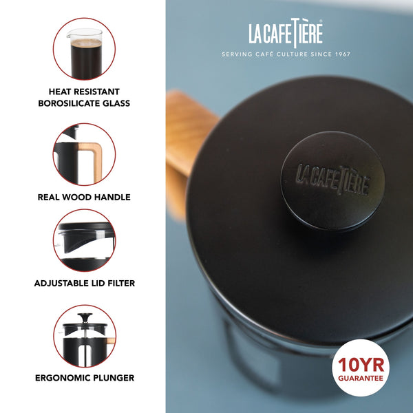 La Cafetière Pisa Black Cafetière - 3 Cup image 8