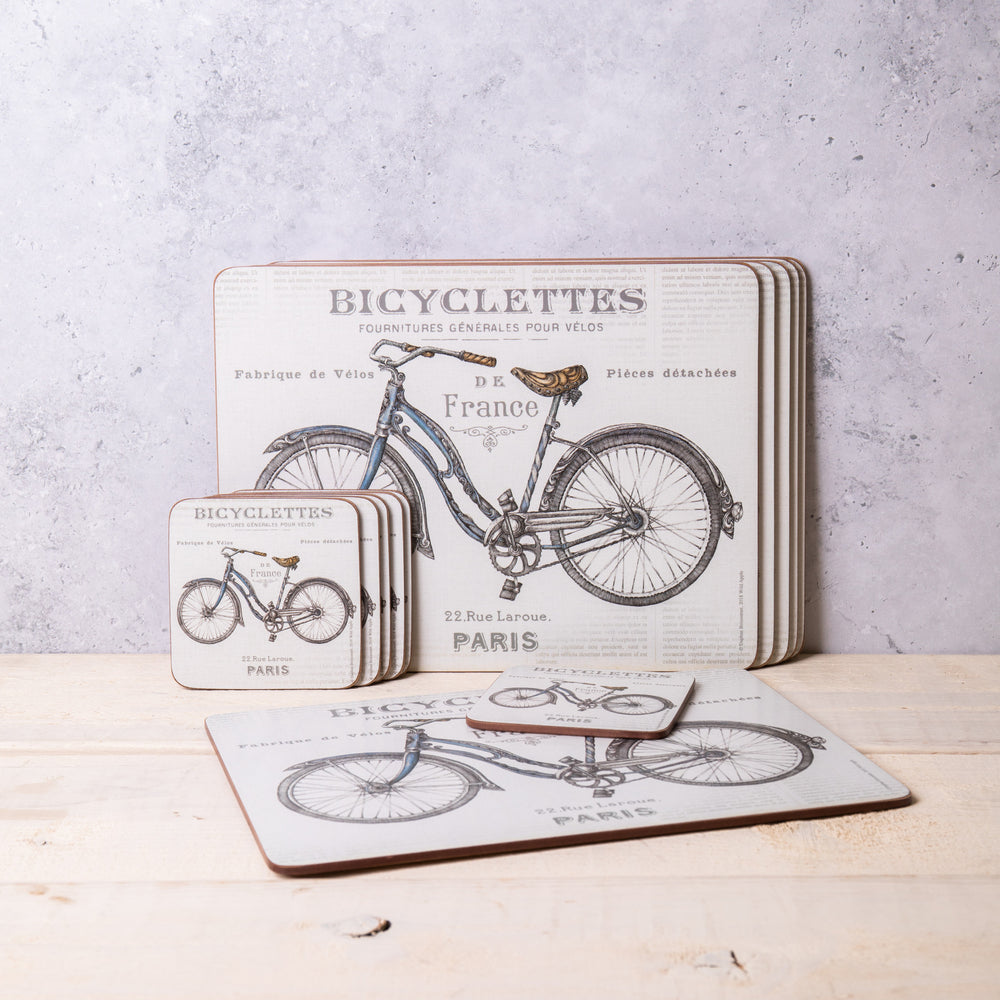 Creative Tops Bicycle Pack of 6 Placemats and 6 Coasters
