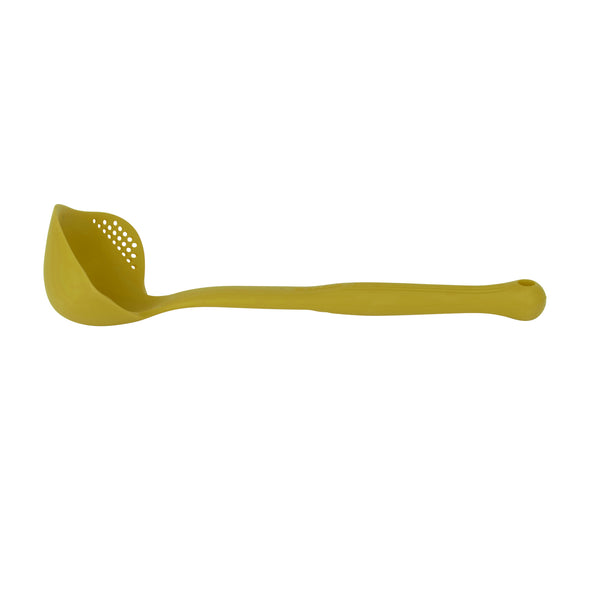 Colourworks Green Silicone Ladle with Pouring Spout and Straining Holes image 7