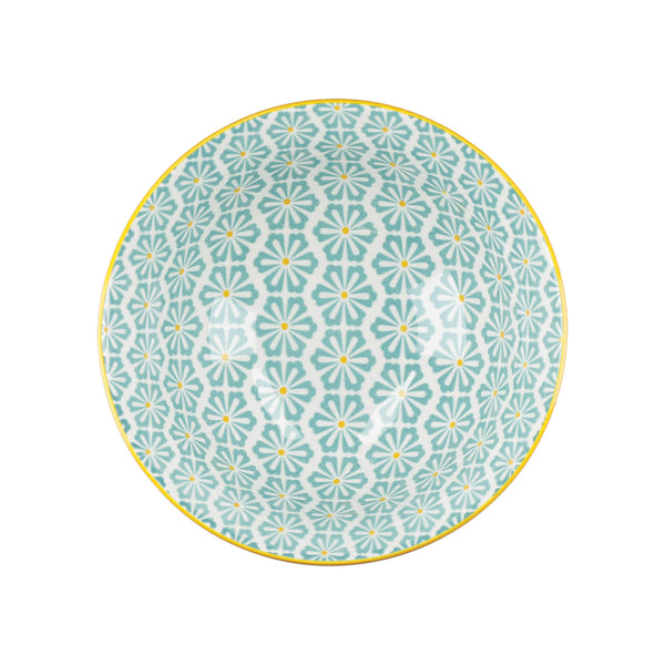 KitchenCraft Patterned Cereal Bowl Set in Gift Box, Ceramic, 'Monochrome' Designs, 15cm, 4 Pieces image 9