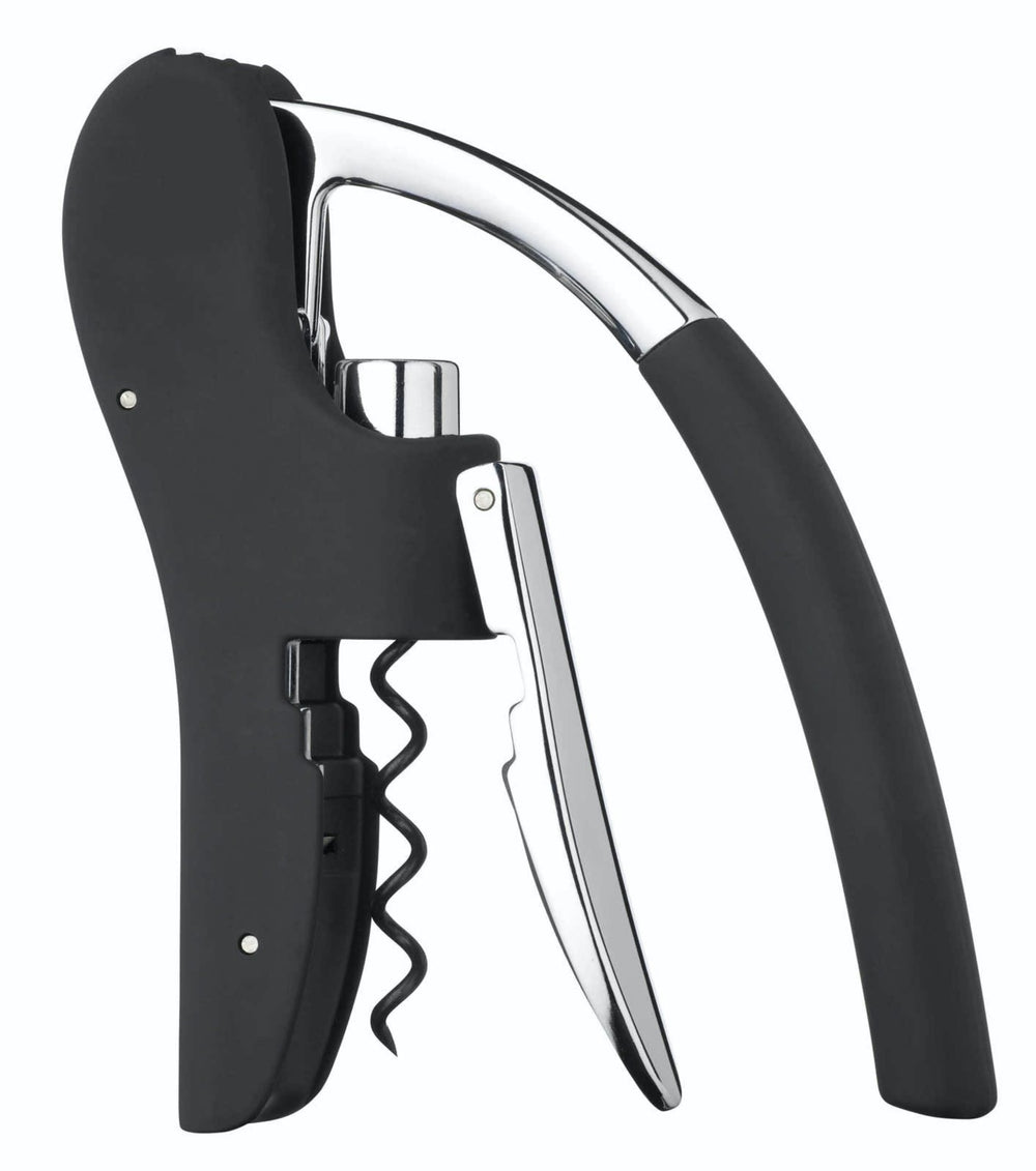 4pc Wine Accessories Set including Stainless Steel Hammered Wine Bucket, Corkscrew, Pourer and Drip Collar