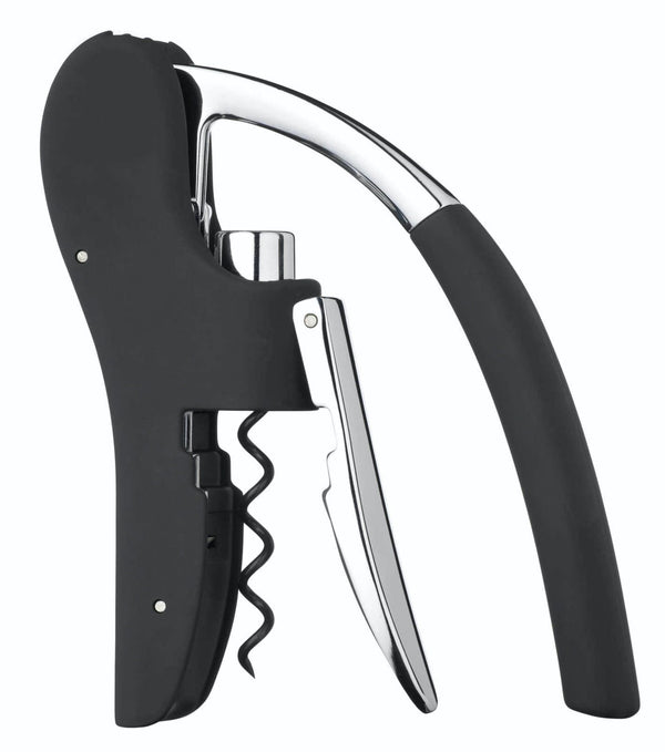 4pc Wine Accessories Set including Stainless Steel Hammered Wine Bucket, Corkscrew, Pourer and Drip Collar image 5