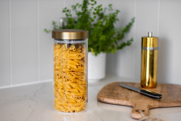 MasterClass Airtight Large Glass Food Storage Jar with Brass Lid image 5