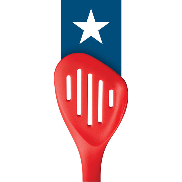 Colourworks Brights Red Long Handled Silicone-Headed Slotted Food Turner image 11