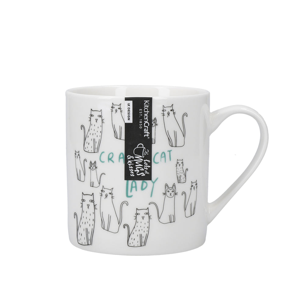 Set of 4 Everyday Home Cat Can Mugs
