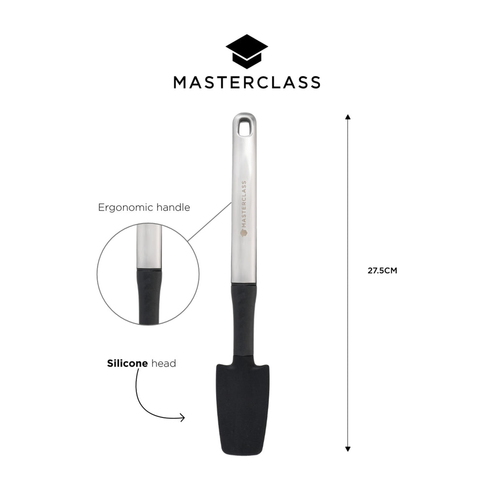 MasterClass Soft Grip Stainless Steel Jar Spatula - 28 cm