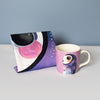 2pc Owl Kitchen Set with 375ml Ceramic Mug and Cotton Tea Towel - Pete Cromer image 2