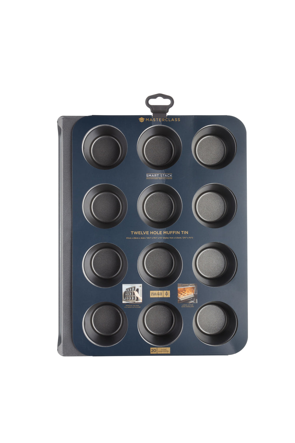 MasterClass Smart Stack Non-Stick Twelve Hole Muffin Tin
