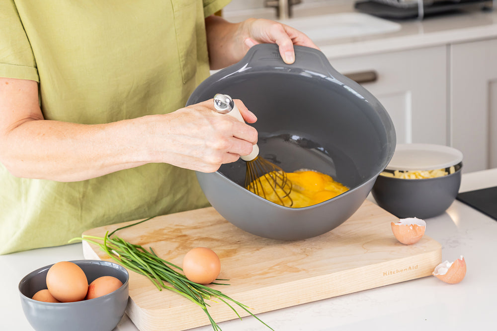 KitchenAid 3pc Nesting Mixing Bowl Set - Charcoal Grey