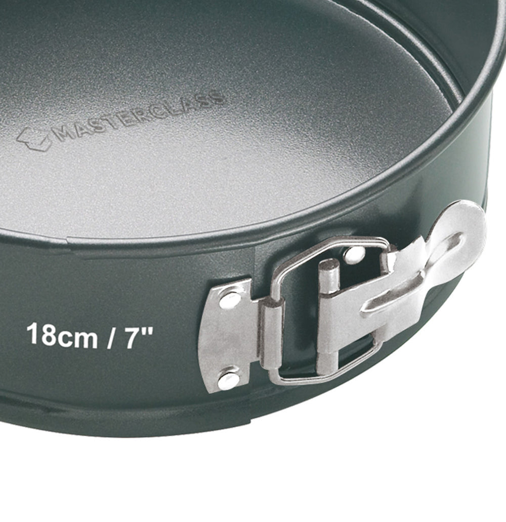 MasterClass Non-Stick Loose Base Springform Cake Pan, 18cm