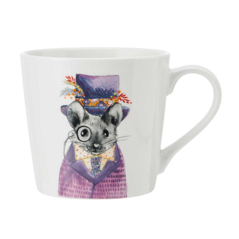 Mikasa Tipperleyhill Mouse Print Fine China Mug, 380ml image 1