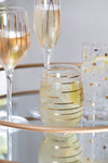 Mikasa Cheers Metallic Gold Set Of 4 Stemless 470 ml Wine Glasses image 6