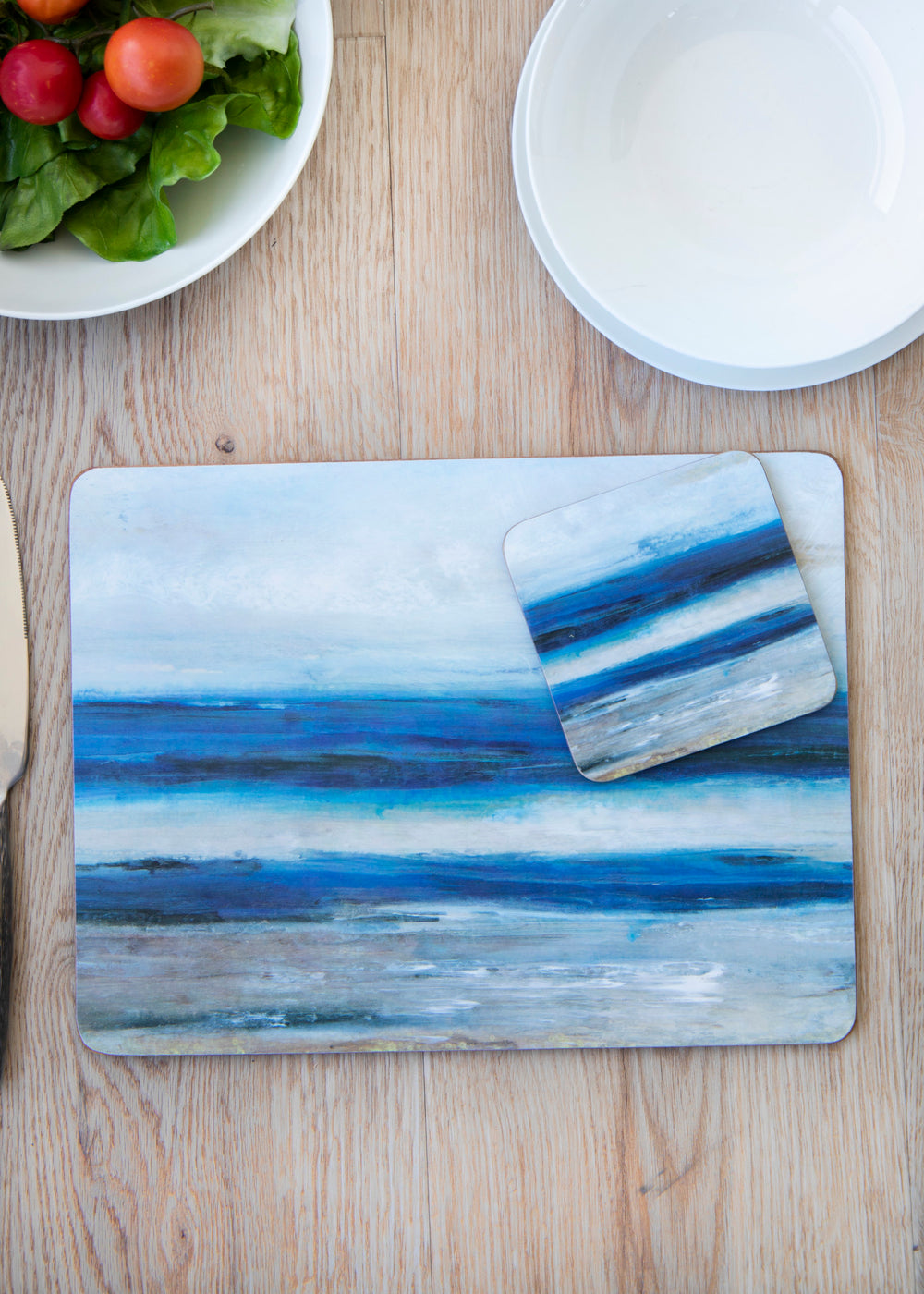 Creative Tops Blue Abstract Pack Of 4 Premium Placemats