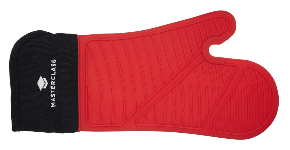 2pc Roasting Set with Non-Stick Large Roasting Tin & Rack and Stain-Resistant Single Silicone Oven Gloves