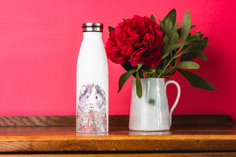 Mikasa Tipperleyhill Guinea Pig Double-Walled Stainless Steel Water Bottle, 500ml