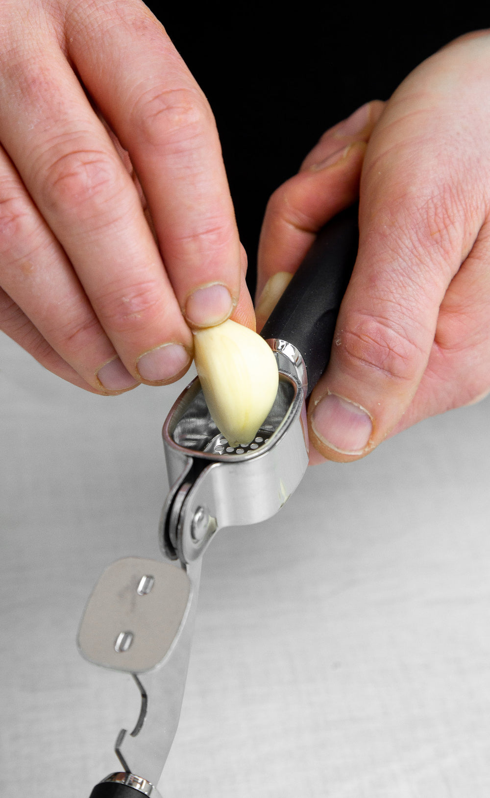 MasterClass Soft Grip Stainless Steel Garlic Press