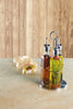KitchenCraft World of Flavours Italian 3 Bottle Glass Oil and Vinegar Set