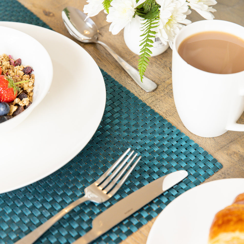 KitchenCraft Woven Turquoise Weave Placemat