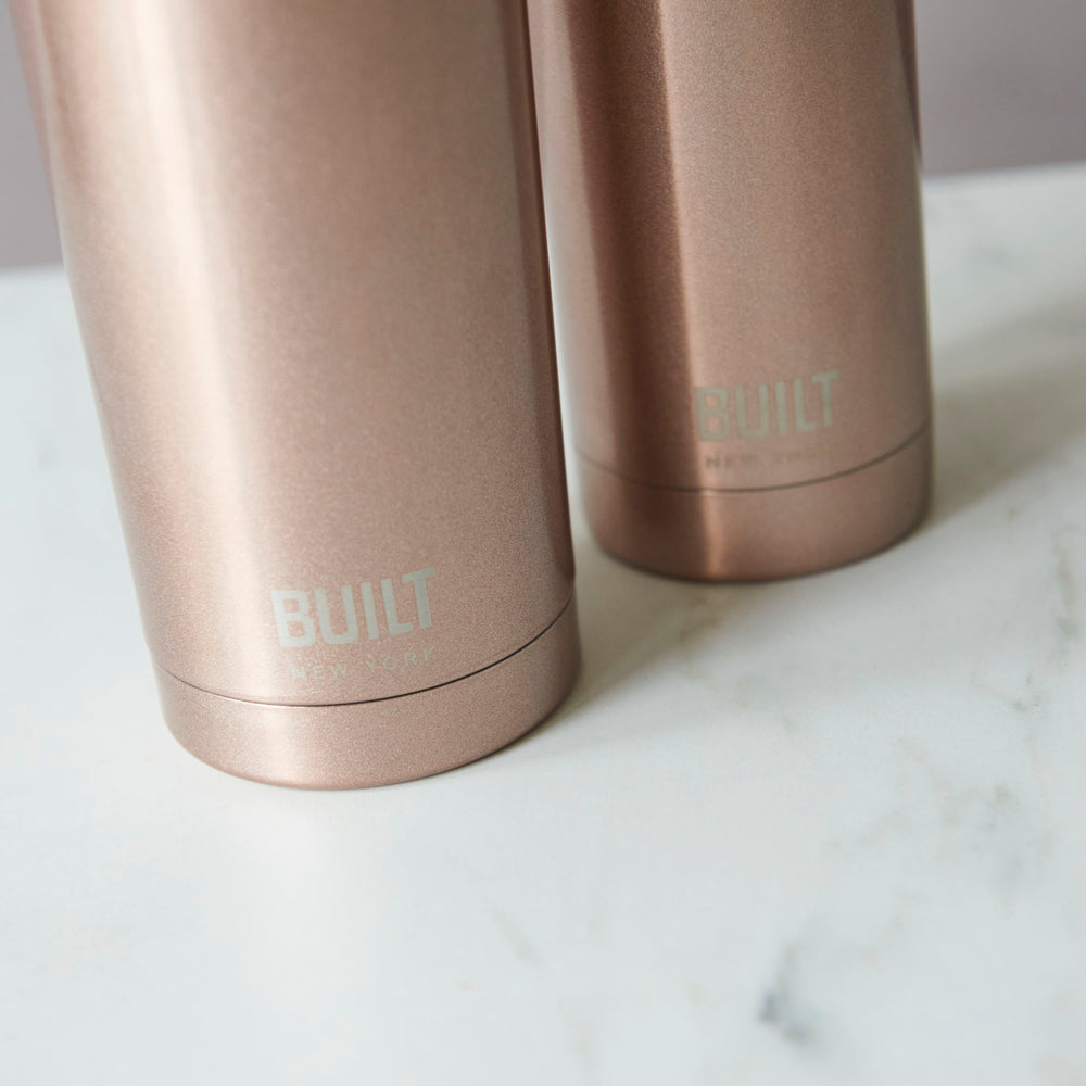 Built 590ml Double Walled Stainless Steel Travel Mug Rose Gold