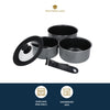 MasterClass Smart Space Set of Three Stacking Induction-Safe Non-Stick Pans image 8