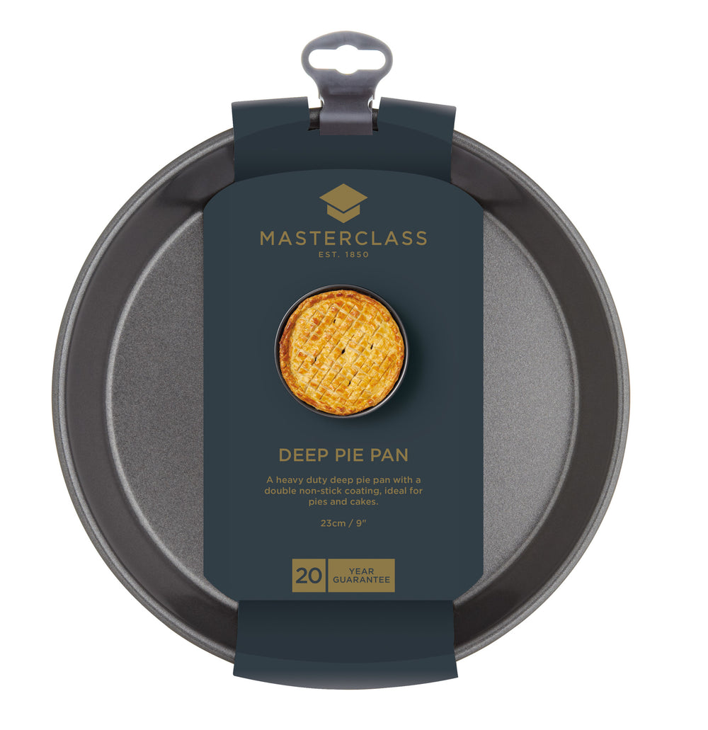 MasterClass Non-Stick Deep Pie Pan, 23cm