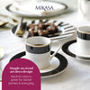 Mikasa Luxe Deco China Espresso Cups and Saucers, Set of 2, 100ml image 10