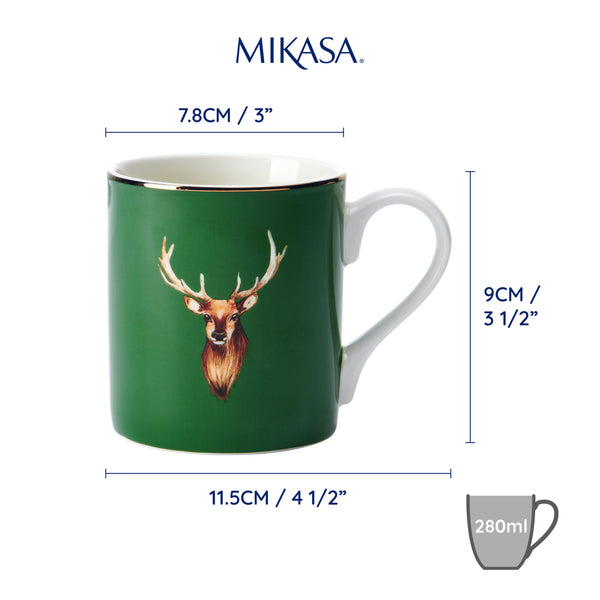 Mikasa Stag Print Porcelain Mug, 280ml image 8