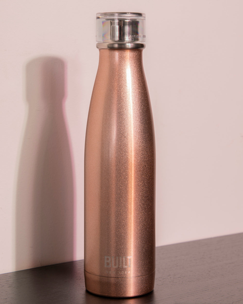 Built 500 ml Double Walled Stainless Steel Water Bottle Rose Gold