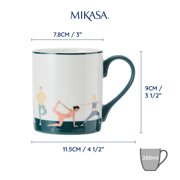 Mikasa Yoga Straight-Sided Porcelain Mug, 280ml image 7