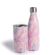 S'well 2pc Travel Cup and Bottle Set with Stainless Steel Water Bottle, 500ml and Drinks Tumbler, 530ml, Geode Rose