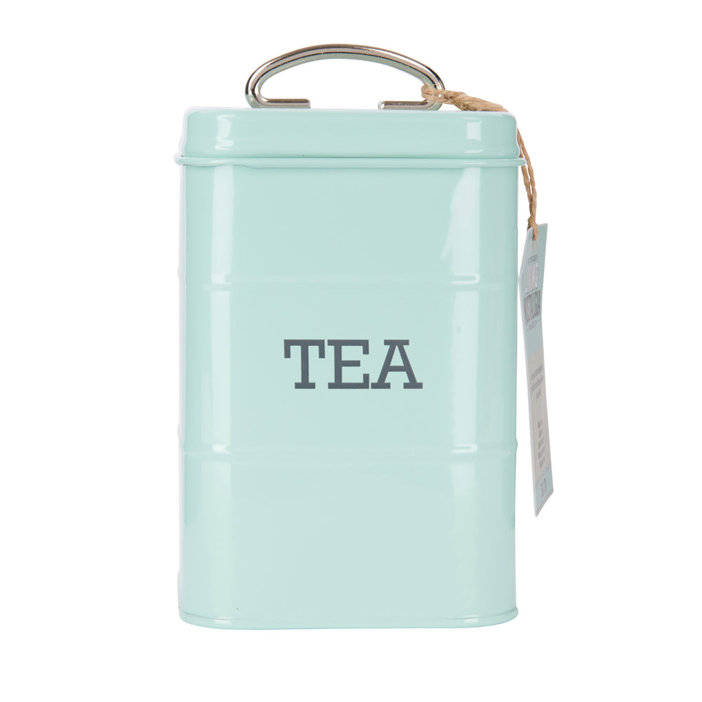 Living Nostalgia Vintage Blue Tea Tin