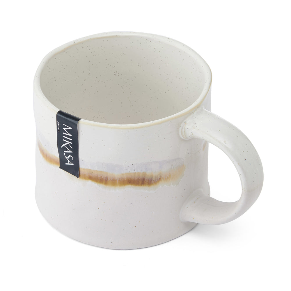Mikasa White Reactive Glaze Mug, 450ML