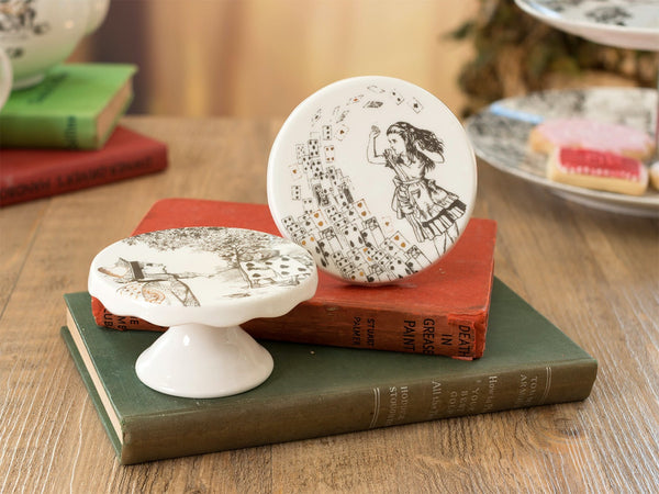 Victoria And Albert Alice In Wonderland Set of 2 Mini Cake Pedestals image 2