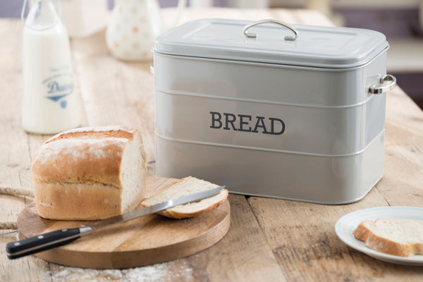 Living Nostalgia French Grey Bread Bin image 2