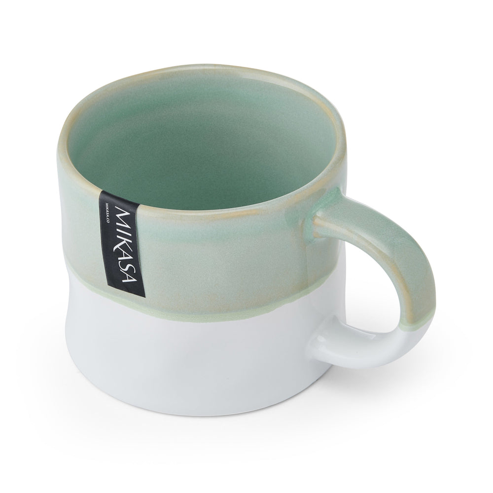 Mikasa Ombre Green and White Mug, 350ML