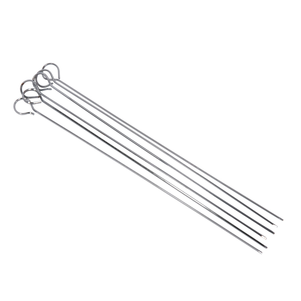 KitchenCraft Pack of Six 30cm Flat Sided Skewers