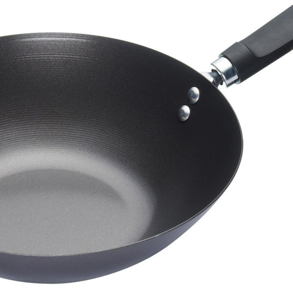 KitchenCraft World of Flavours Oriental Carbon Steel Non-Stick Wok, 26.5cm image 3
