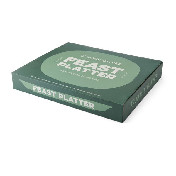 Jamie Oliver Big Love Feast Platter, Stoneware, Green, 40 x 32cm image 3