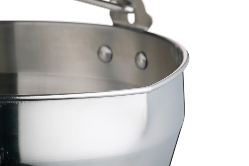 Home Made Stainless Steel Maslin Pan with Handle, 9L